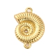 Gestellplattierung Messing Muschelform Verbindungsstück Charms&nbsp;KK-Z070-14G-1
