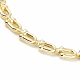 Brass Initial Letter U Link Chain Bracelet for Women BJEW-JB08073-4