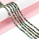 Brins de perles turquoises africaines naturelles (jaspe) G-F717-01-2