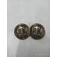 1-Hole Brass Shank Buttons BUTT-WH0001-06-15mm-2