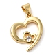 Подвески из прозрачного стекла из латуни KK-M099-06G-1