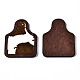 Grands pendentifs en cuir de vachette écologique FIND-N049A-09A-09-2