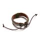 Adjustable Leather Cord Bracelets BJEW-M169-14-3