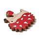 Cabochon in legno stampato a faccia singola autunnale WOOD-I010-01E-3