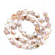 Fili di perline di fiori di ciliegio naturale agata G-T131-80-2