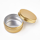丸いアルミ缶  アルミジャー  化粧品の貯蔵容器  ろうそく  キャンディー  ねじ蓋付き  ゴールドカラー  5.7x2.7cm  容量：50ml（1.69液量オンス） CON-L010-04G-3