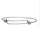 Fabrication de bracelet extensible en acier inoxydable chirurgical 316 réglable MAK-M188-05-1