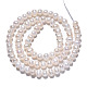 Fili di perle di perle d'acqua dolce coltivate naturali PEAR-N013-04C-3