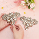 PandaHall 2pcs Pearl Applique Patches AJEW-WH0235-42-5