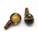 Tiger pierres précieuses de l'œil 3 trous perles de gourou pour la fabrication de bijoux bouddhiste G-R290-10B-1