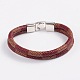 PU Leather Cord Bracelets X-BJEW-D389-05-2