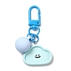 Porte-clés pendentif en acrylique visage souriant de dessin animé KEYC-D017-01C-1