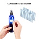 DIYキット  プラスチックスプレーボトル付き  ミニ透明プラスチック漏斗ホッパー  2ml使い捨てプラスチックスポイトとラベル貼り付け機  ブルー  19.5cm  容量：250ミリリットル DIY-BC0011-23-6