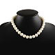 Eleganti collane di perline perla rotonda NJEW-Q282-19S-3