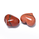 Piedra de palma de corazón de jaspe rojo natural G-F637-11G-2