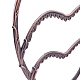 Soporte de exhibición de aretes de 3 nivel de aleación en forma de corazón EDIS-K002-07R-4