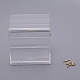 アクリルオウムフィーダー  鉄のフック  正方形  ペット用品  透明  12.8x13x11cm AJEW-WH0162-13-1