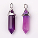 Natural Agate Double Terminated Pointed Pendants G-F295-05E-2
