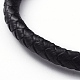 Унисекс плетеные браслеты кожаный шнур BJEW-JB04941-02-2