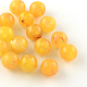 Perles rondes en acrylique d'imitation pierre précieuse X-OACR-R029-8mm-10-1
