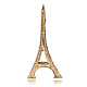 Eiffel de oro rhinestone aleación plateada torre grandes colgantes RB-J214-29G-2