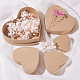 Benecreat 5 assortiment de boîtes coeur en papier mâché emboîtement et empilage papier artisanal bonbons biscuits au chocolat boîte-cadeau en forme de coeur pour Thanksgiving CON-BC0005-84-4
