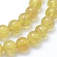 Perles d'apatite jaune naturel G-I206-31-8mm-3