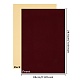 ジュエリー植毛織物  ポリエステル  自己粘着性の布地  長方形  ブラウン  29.5x20x0.07cm  20個/セット DIY-BC0011-34D-2
