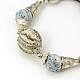 Lava Rock Beads Bracelets BJEW-D258-M-3