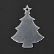 Christmas Tree Acrylic Transparent Pendant Decorations HJEW-F013-01-1