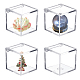 Chgcraft 4 pièces vitrine acrylique transparent porte-balle de golf boîtes pour mariage bonbons balle de golf à collectionner ODIS-WH0043-52-1