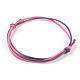 Korean Waxed Polyester Cord Bracelets BJEW-JB03783-06-1