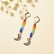 Natural Malaysia Jade with Alloy Moon Long Dangle Leverback Earrings EJEW-JE04909-03-3