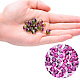 Two Tone Transparent Spray Painted Acrylic Beads X-ACRP-T005-26-M-4