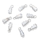 Brass Clear Cubic Zirconia Charms ZIRC-G170-10P-1