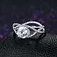 Moda 925 esterlina anillos de plata RJEW-BB18878-6-6