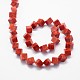 Synthetic Grass Coral Cube Beads Strands CORA-E030-02-2