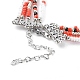 Runde Saatperlen mehrsträngige Halsketten NJEW-JN03460-02-5