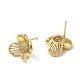 Rack Plating Brass Flower Stud Earrings with Cubic Zirconia EJEW-D061-53G-2