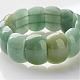 Perle di avventurina verde si estendono bracciali BJEW-G498-04-3