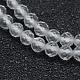 Chapelets de perles en cristal de quartz naturel G-E411-28-2mm-3