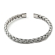 304 Stainless Steel Wire Wrap Cuff Bangles BJEW-E079-02P-1