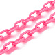 Personalisierte undurchsichtige Acryl-Kabelketten-Halsketten NJEW-JN03432-06-3