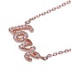 Ожерелье с подвеской в виде любви из стерлингового серебра tinysand 925 и кубическим цирконием TS-N376-RG-2