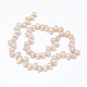 Brins de perles de culture d'eau douce naturelles PEAR-G004-03D-01-2
