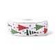 25 Yard bedrucktes Ripsband aus Polyester mit Weihnachtsmotiv OCOR-C004-02G-2