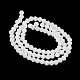 Fili di perle di vetro smerigliato imitazione giada GLAA-F029-JM4mm-B06-2