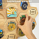 Holz selbstklebende Wabenkombination Medaillenständer ODIS-WH0011-11-4