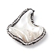 Perline di pepite di conchiglia d'acqua dolce naturale galvanizzate SHEL-F005-09B-2