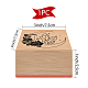 Craspire 1pc sellos de madera de haya DIY-CP0007-97J-2